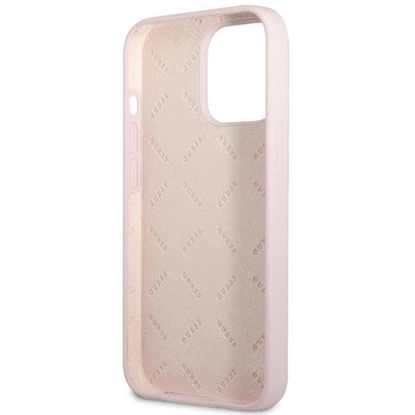 Guess iPhone 13 Pro Max Skal Silicone Triangle - Lila
