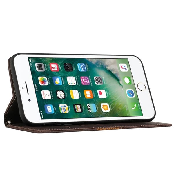 Splicing Design iPhone 7/8/SE 2020/SE 2022 Plånboksfodral - Brun