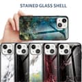 Miniatyrbild 8 av 8: Anti-Scratch Härdat Glas Skärmskydd Skal iPhone 13 - Vit Marble