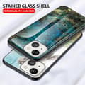 Miniatyrbild 2 av 8: Anti-Scratch Härdat Glas Skärmskydd Skal iPhone 13 - Vit Marble