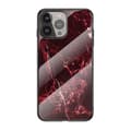 Miniatyrbild 1 av 8: Anti-Scratch Härdat Glas Skärmskydd Skal iPhone 13 Pro - Röd Marble
