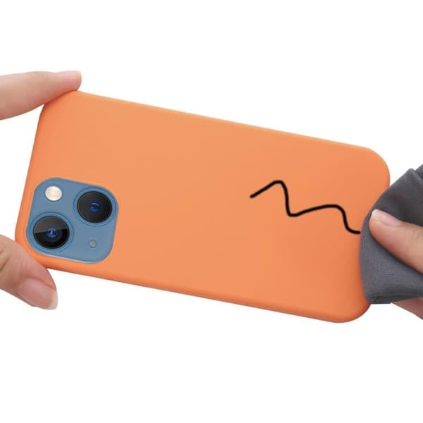 Liquid Silicone MagSafe Magnetic Skal iPhone 12 Pro Max - Orange