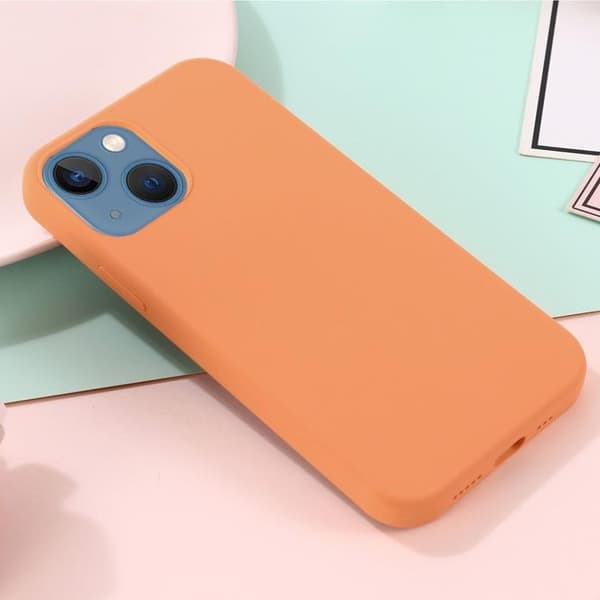 Liquid Silicone MagSafe Magnetic Skal iPhone 12 Pro Max - Orange