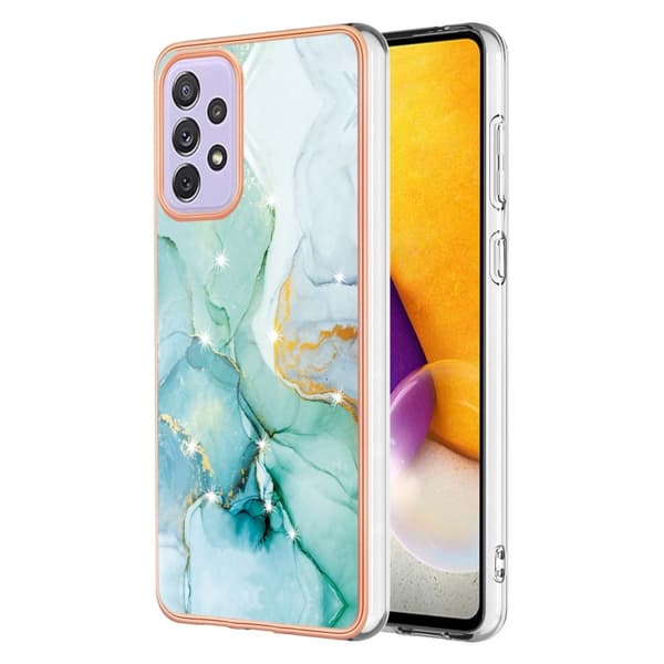 Galaxy A13 4G Skal - Marble Grön