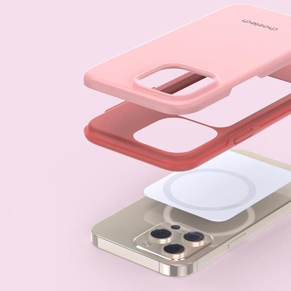 Choetech iPhone 13 Pro Skal Magsafe MFM Anti-drop - Rosa