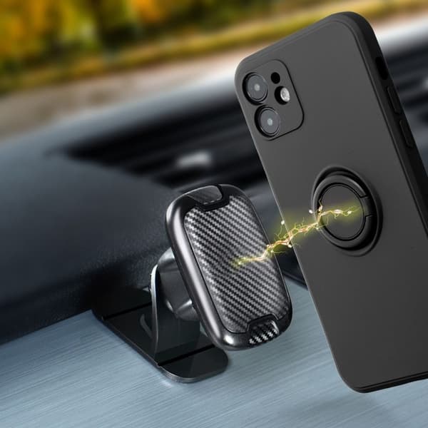 Forcell Galaxy S20 FE 4G/5G Skal Silikon Ring - Svart