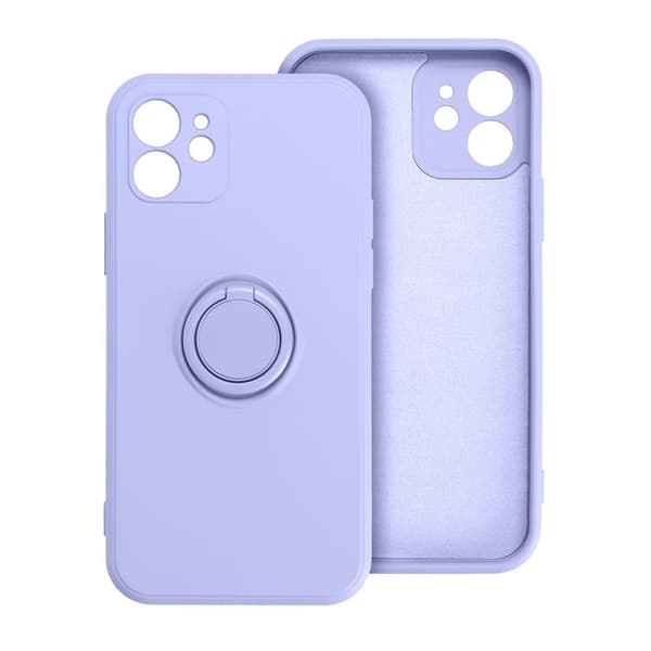 Forcell iPhone 7/8/SE (2020/2022) Skal Silikon Ring - Violett