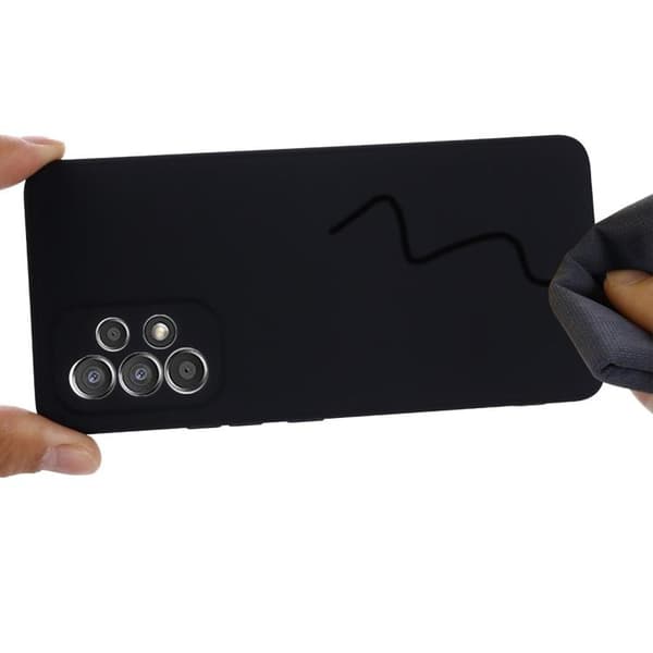 Galaxy A33 5G Skal Liquid Silicone - Svart