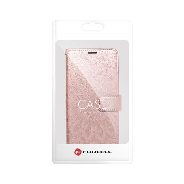 Forcell Galaxy A12/M12 Fodral Mezzo - Mandala Rosa guld