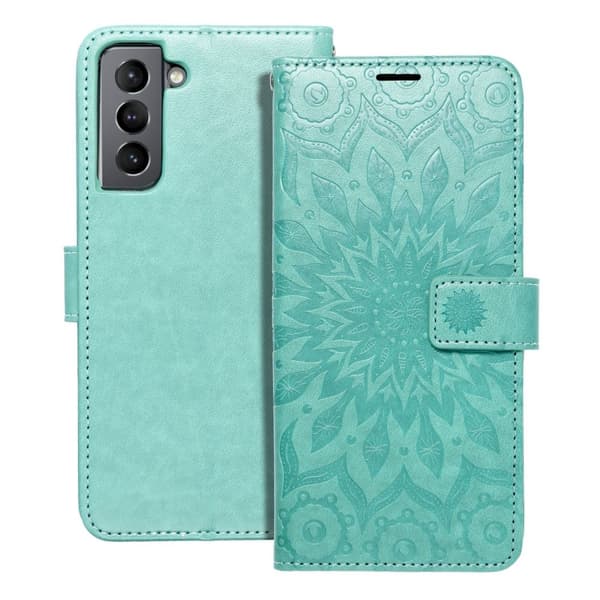 Forcell Galaxay S21 Fodral Mezzo - Mandala Grön