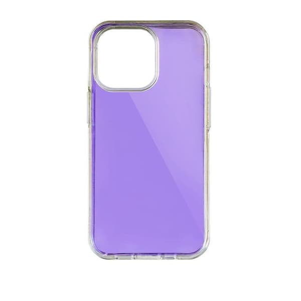 iPhone 13 Pro Skal Aurora Neon Gel - Lila