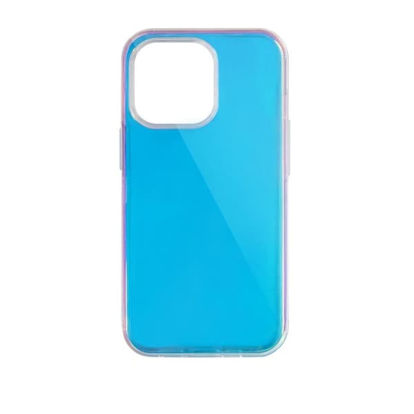 iPhone 13 Pro Max Skal Aurora Neon Gel - Blå