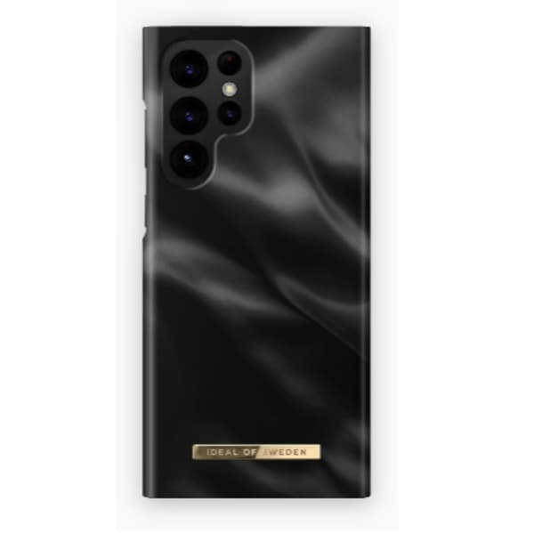 Ideal of Sweden Galaxy S22 Ultra Skal Fashion - Svart Satin