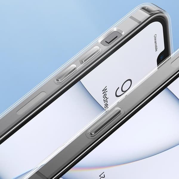 Baseus iPhone 13 Pro Max Skal Frosted Glass med Gelram - Transparent