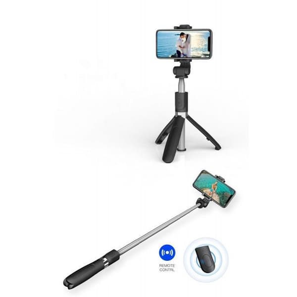 Trådlös Selfiestick Tripod L01S - Svart