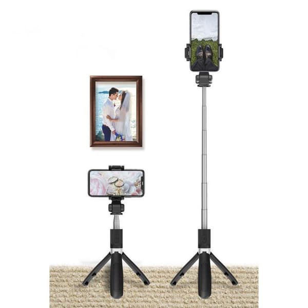Trådlös Selfiestick Tripod L01S - Svart