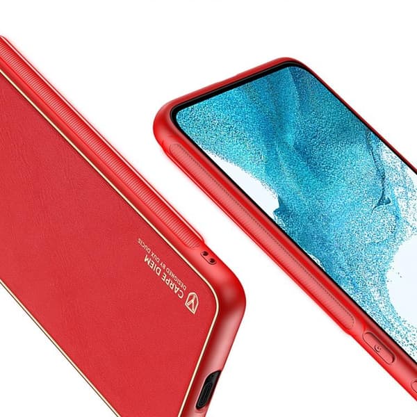 DUX DUCIS Galaxy S22 Plus Skal Yolo Elegant Läder - Röd