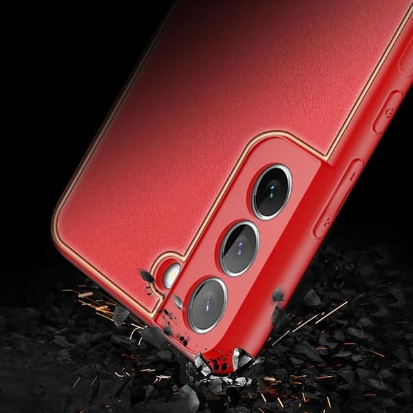 DUX DUCIS Galaxy S22 Plus Skal Yolo Elegant Läder - Röd