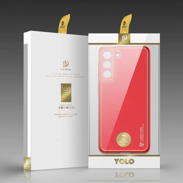 DUX DUCIS Galaxy S22 Plus Skal Yolo Elegant Läder - Röd
