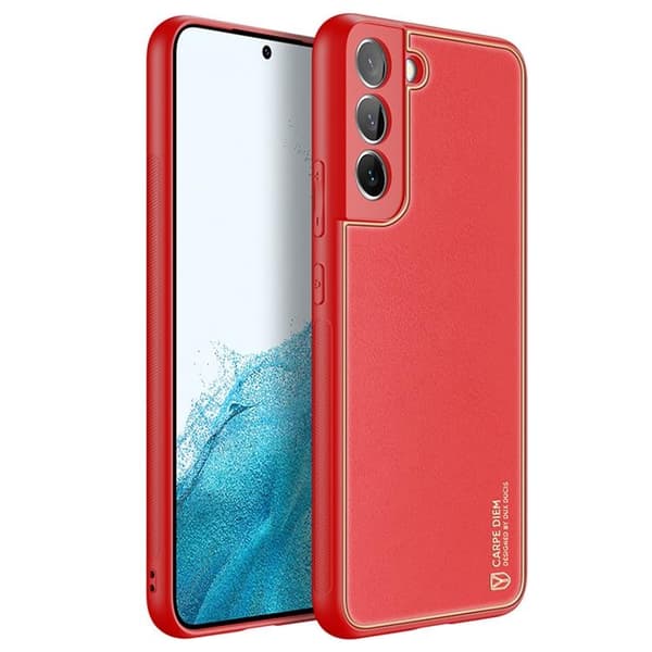 DUX DUCIS Galaxy S22 Plus Skal Yolo Elegant Läder - Röd