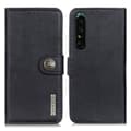Miniatyrbild 1 av 9: KHAZNEH Sony Xperia 10 IV Plånboksfodral Magnetic Flip - Svart