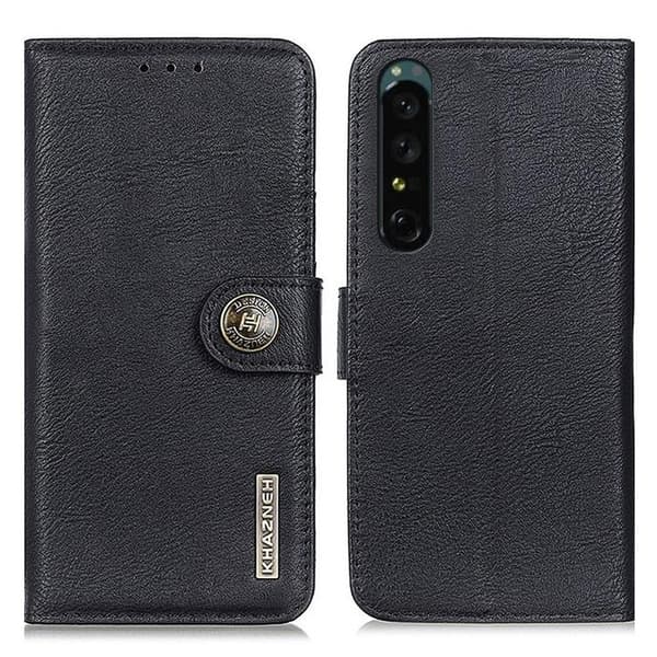 KHAZNEH Sony Xperia 10 IV Plånboksfodral Magnetic Flip - Svart