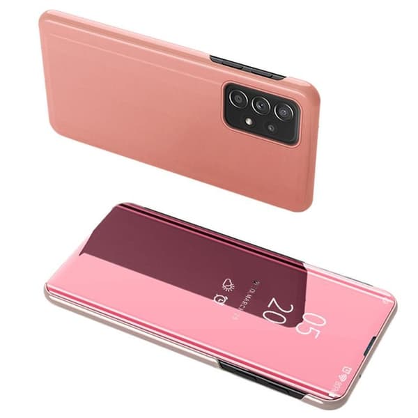Galaxy A73 Fodral Clear View Flip - Rosa