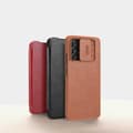 Miniatyrbild 8 av 9: Nillkin Galaxy A73 Fodral Qin läder Holster - Svart