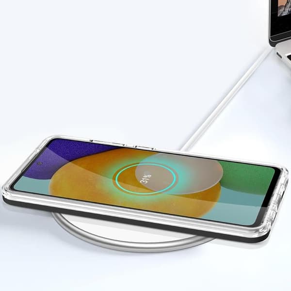 Galaxy A73 Skal Clear 3in1 Frame Gel - Svart