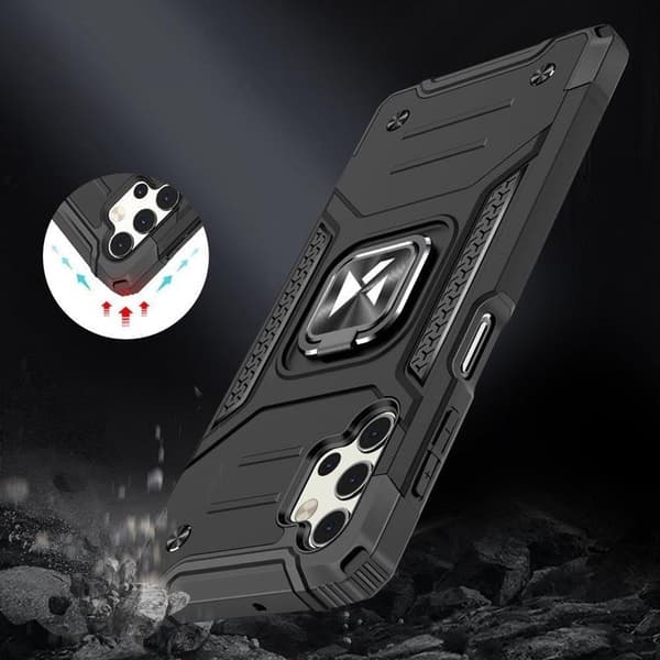 Wozinsky Galaxy A73 Skal Ring Armor - Silver