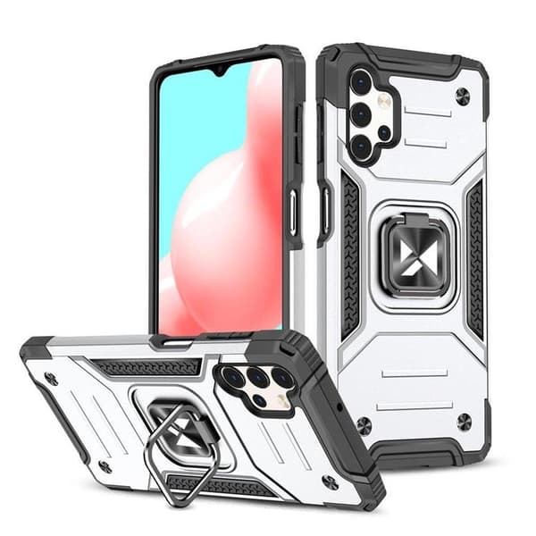 Wozinsky Galaxy A73 Skal Ring Armor - Silver