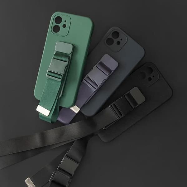 Xiaomi Redmi 10 4G (2021/2022) Skal Rope Silicone Lanyard - Grå