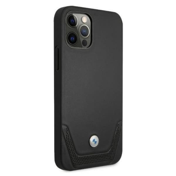 BMW iPhone 12/12 Pro Skal Läder - Svart