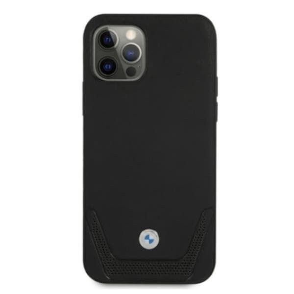 BMW iPhone 12/12 Pro Skal Läder - Svart
