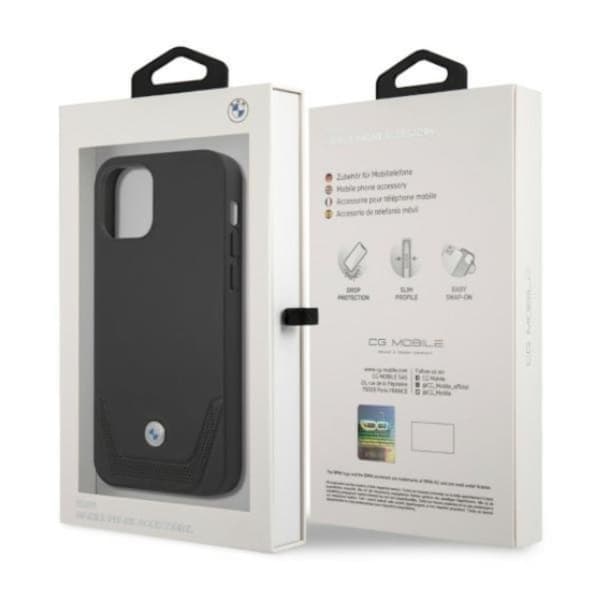 BMW iPhone 12/12 Pro Skal Läder - Svart