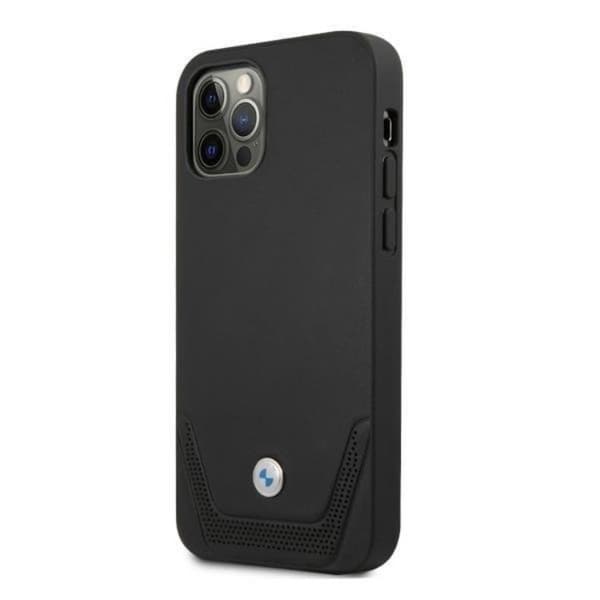 BMW iPhone 12/12 Pro Skal Läder - Svart