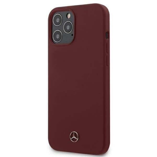 Mercedes iPhone 12 Pro Max Skal Silicone Line - Röd