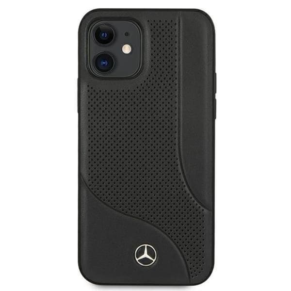 Mercedes iPhone 12 Mini Skal Läder - Svart