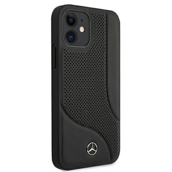Mercedes iPhone 12 Mini Skal Läder - Svart