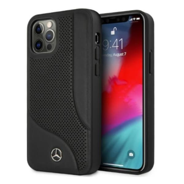 Mercedes iPhone 12 Pro Max Skal Läder - Svart