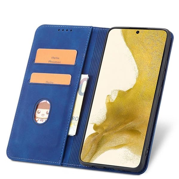 Galaxy S22 Plus Plånboksfodral Magnet Fancy - Blå