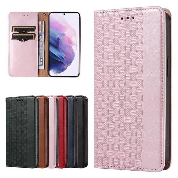 Galaxy S22 Plus Plånboksfodral Magnet Strap - Rosa