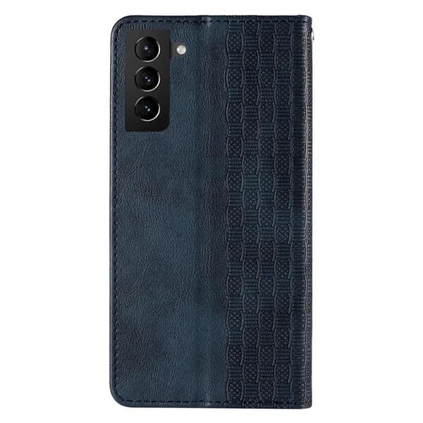 Galaxy S22 Ultra Plånboksfodral Magnet Strap - Blå