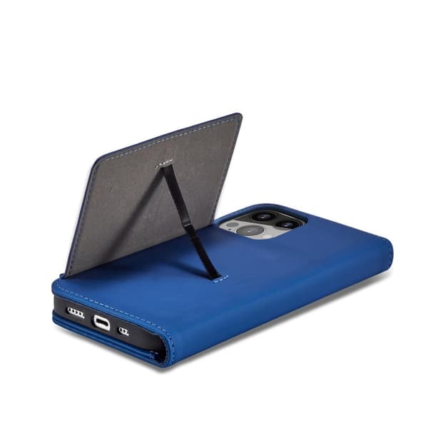 iPhone 13 Pro Max Plånboksfodral Magnet Stand - Blå