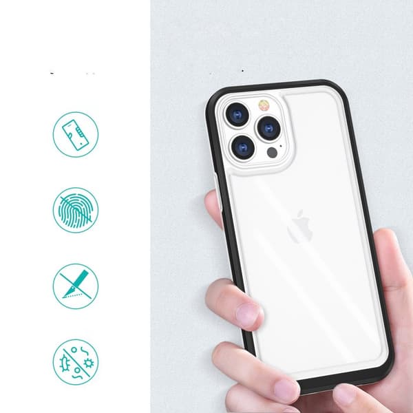 iPhone 13 Pro Skal Clear 3in1 - Svart