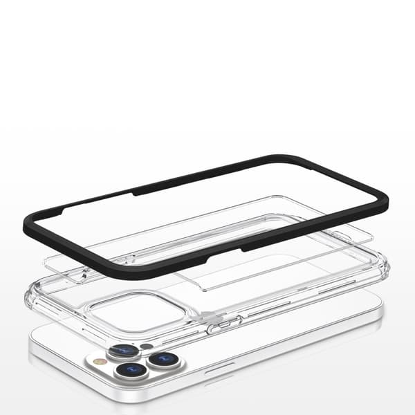 iPhone 13 Pro Skal Clear 3in1 - Svart