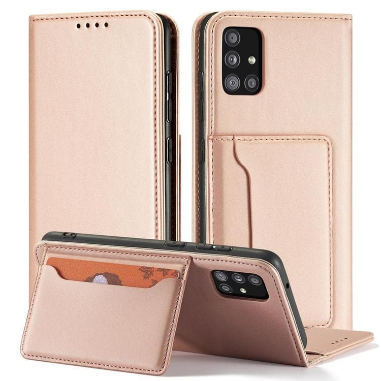 Galaxy A12 5G (2020/2021) Plånboksfodral Magnet Stand - Rosa