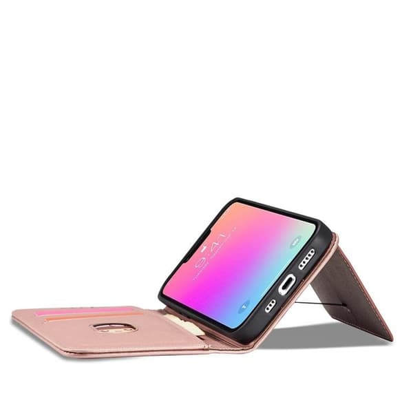 iPhone 12 Pro Max Plånboksfodral Magnet Stand - Rosa