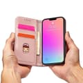 Miniatyrbild 10 av 11: iPhone 12 Pro Plånboksfodral Magnet Stand - Rosa