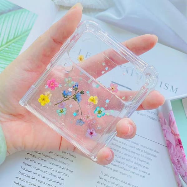 Samsung Galaxy Z FLIP 3 - gennemsigtig skal med tørrede blomster